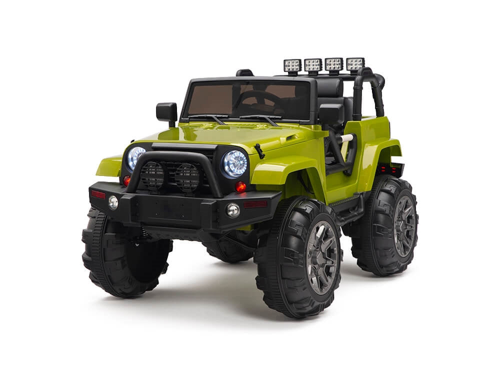 12V MP3 Kids Ride on Truck R/C Remote Control, Lights Radio and Tunes - Green