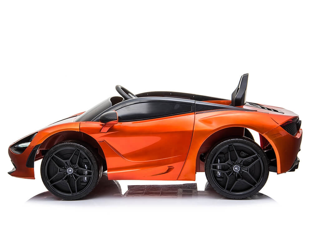 McLaren 720S 12V Kids Electric Ride On Car w/ Remote Control - Painted Orange