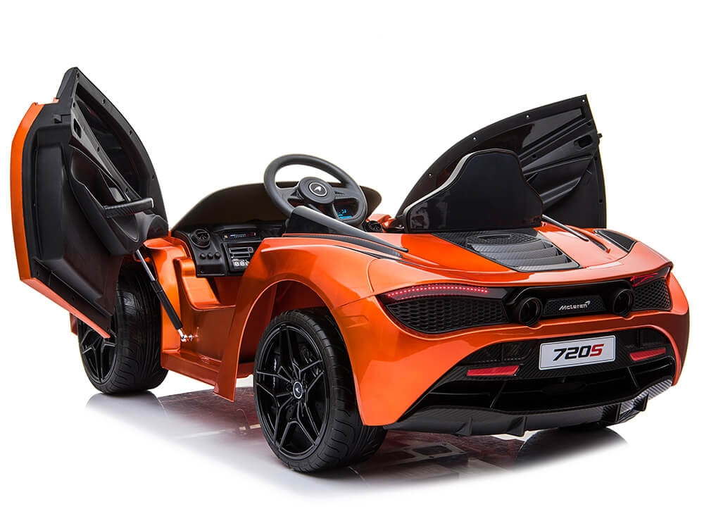 McLaren 720S 12V Kids Electric Ride On Car w/ Remote Control - Painted Orange
