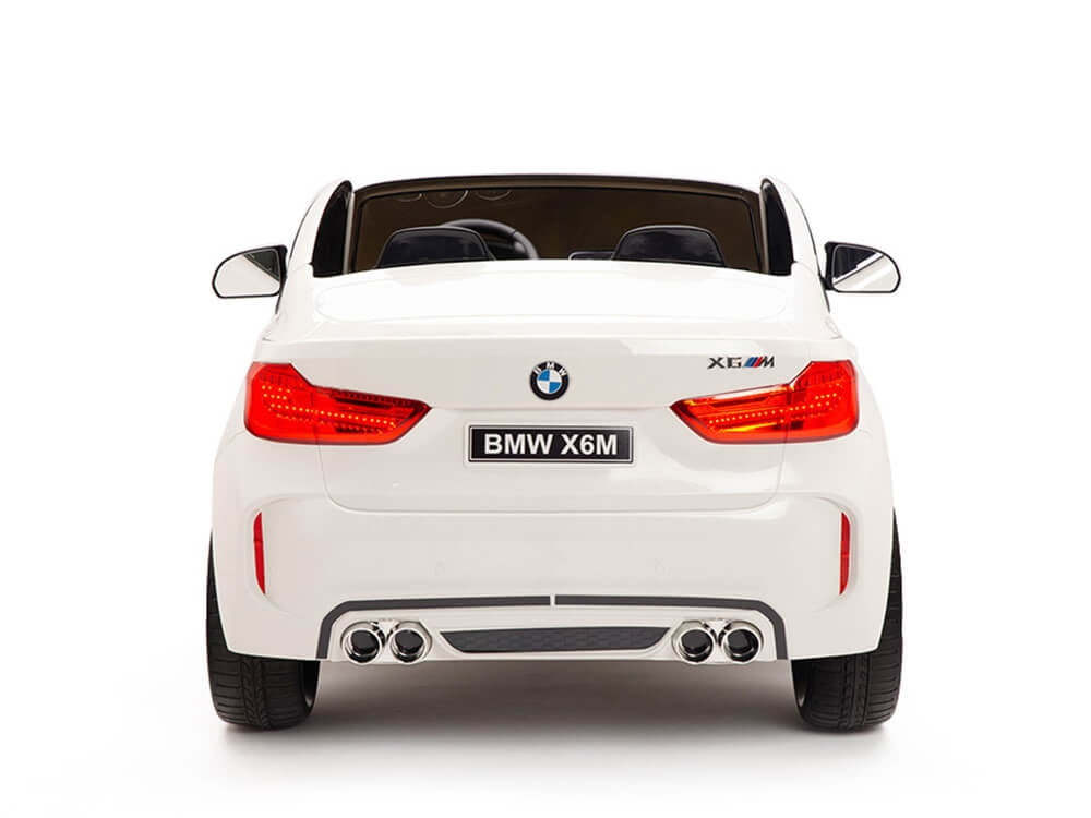 Two Seat BMW X6M Kids 12V Ride On Car with Remote - White