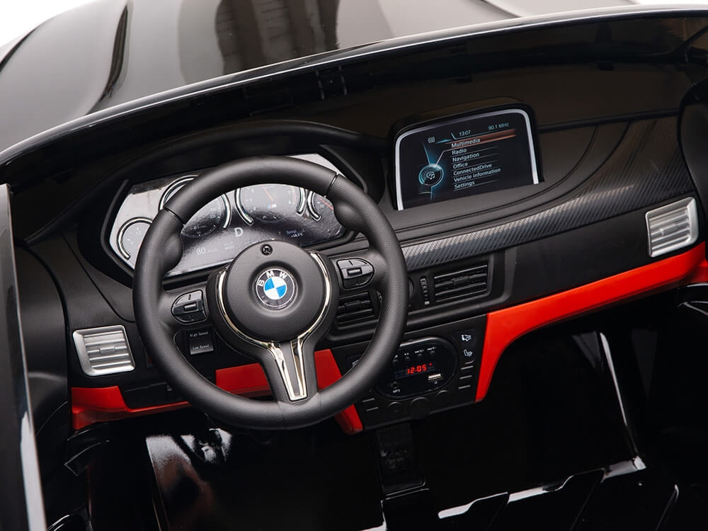 Two Seat BMW X6M Kids 12V Ride On Car with Remote - Black