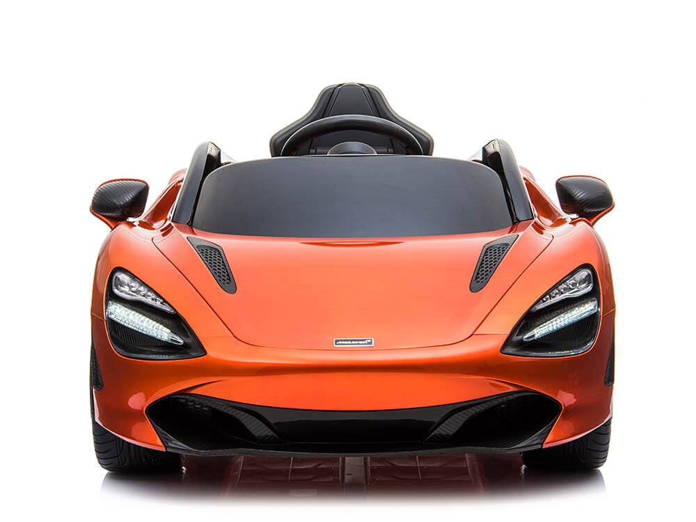 McLaren 720S 12V Kids Electric Ride On Car w/ Remote Control - Painted Orange