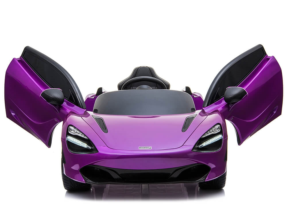 McLaren 720S 12V Kids Electric Ride On Car w/ Remote Control - Painted Purple