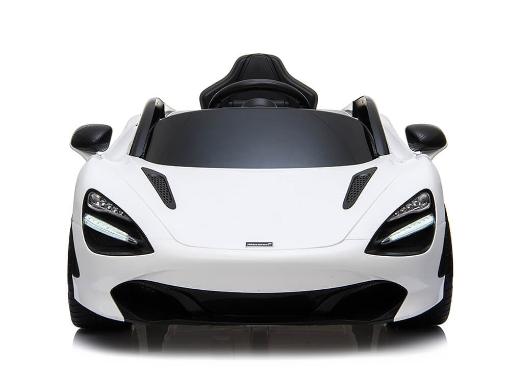 McLaren 720S 12V Kids Electric Ride On Car w/ Remote Control - Painted White