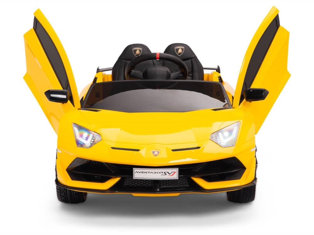 12V Lamborghini Aventador SVJ Kids Ride On Sports Car with Remote - Yellow