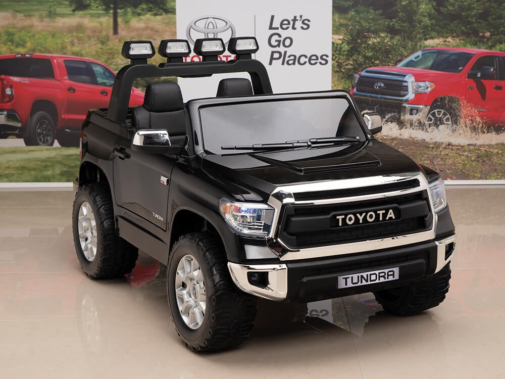 12V Kids Battery Powered Remote Control SPECIAL EDITION Toyota Tundra Ride On Truck - Black