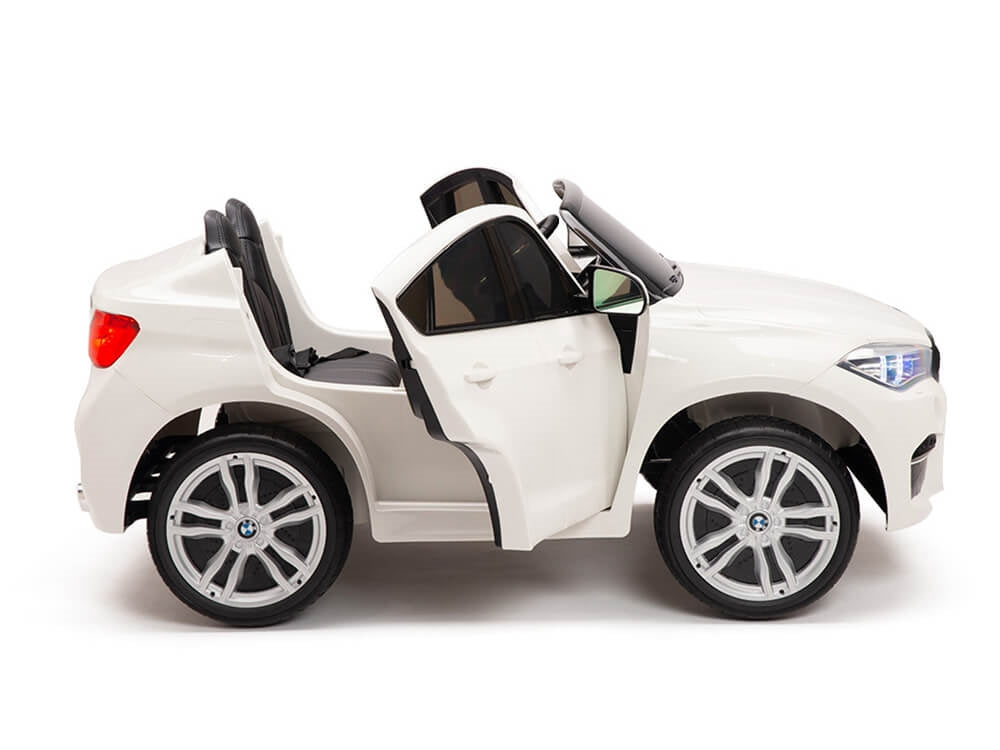 Two Seat BMW X6M Kids 12V Ride On Car with Remote - White