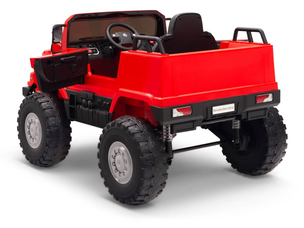 12V Mercedes-Benz Zetros Kids Electric Ride On Truck with Remote Control - Red