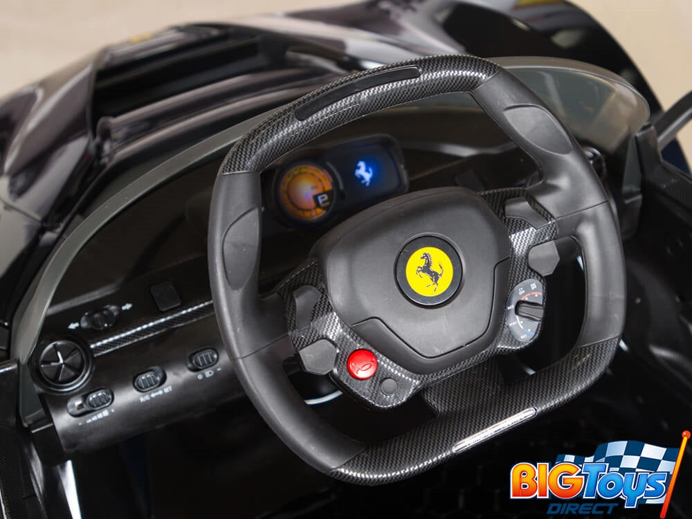 Ferrari 12V LaFerrari Kids Electric Ride On Car with MP3 and Remote Control - Black