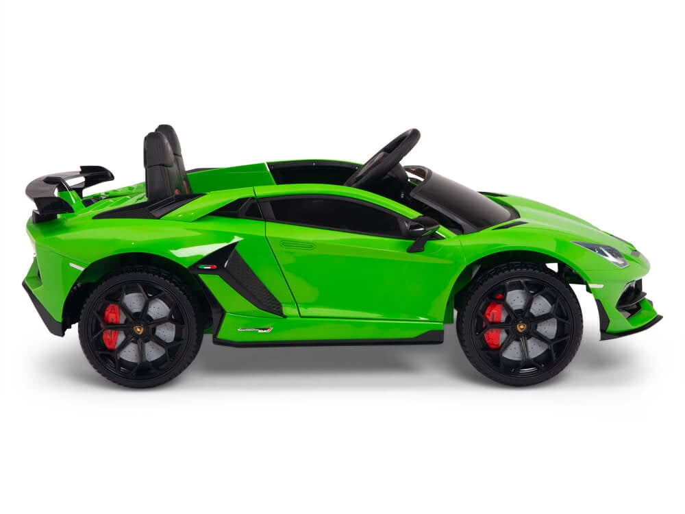 12V Lamborghini Aventador SVJ Kids Ride On Sports Car with Remote - Green