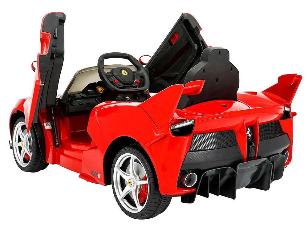 Ferrari 12V LaFerrari FXX K Electric Ride On Car for Kids with 2.4 GHz Remote Control, 2 Motors - Red