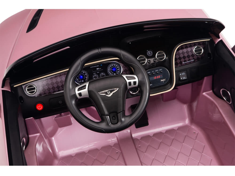 12V Bentley Continental Supersports Kids Battery Operated Ride On Car with Remote - Pink
