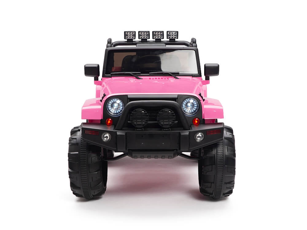 Kids 12V Battery Operated Ride On Truck with Big Wheels RC / Remote Control - Pink