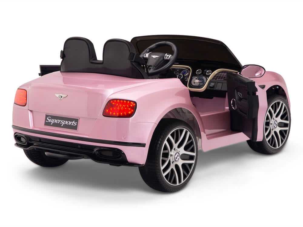 12V Bentley Continental Supersports Kids Battery Operated Ride On Car with Remote - Pink