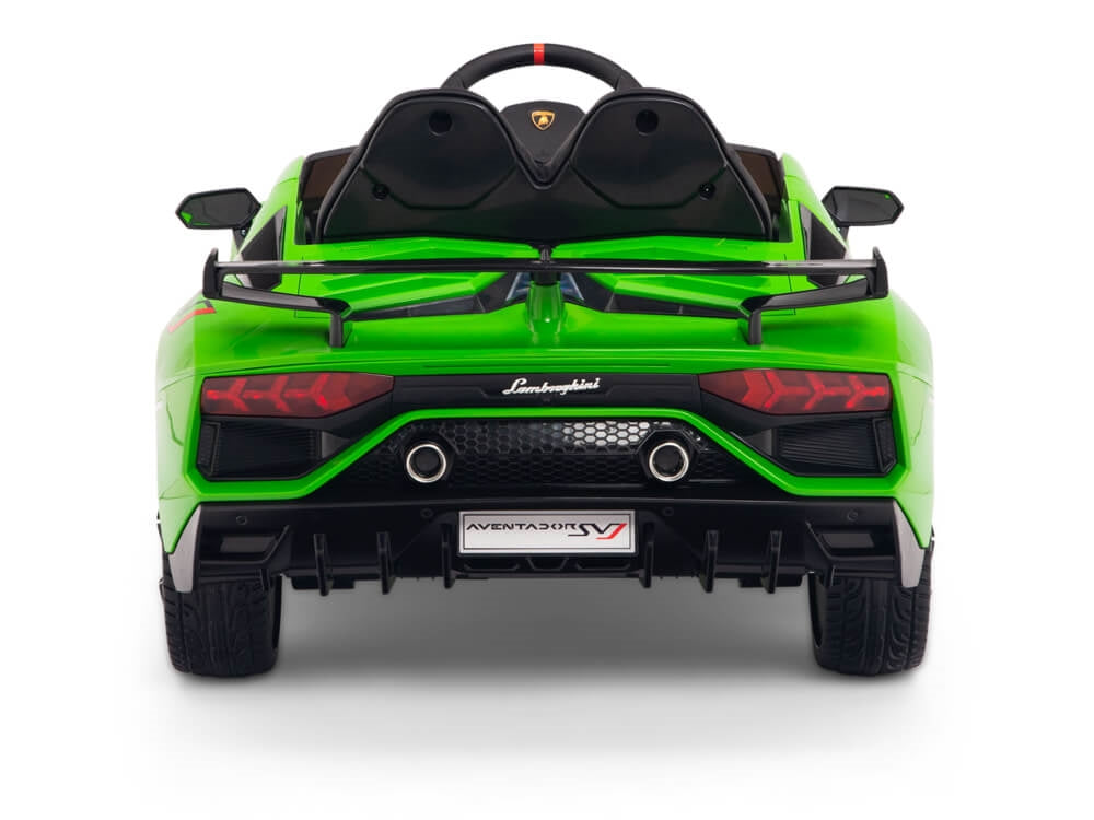12V Lamborghini Aventador SVJ Kids Ride On Sports Car with Remote - Green