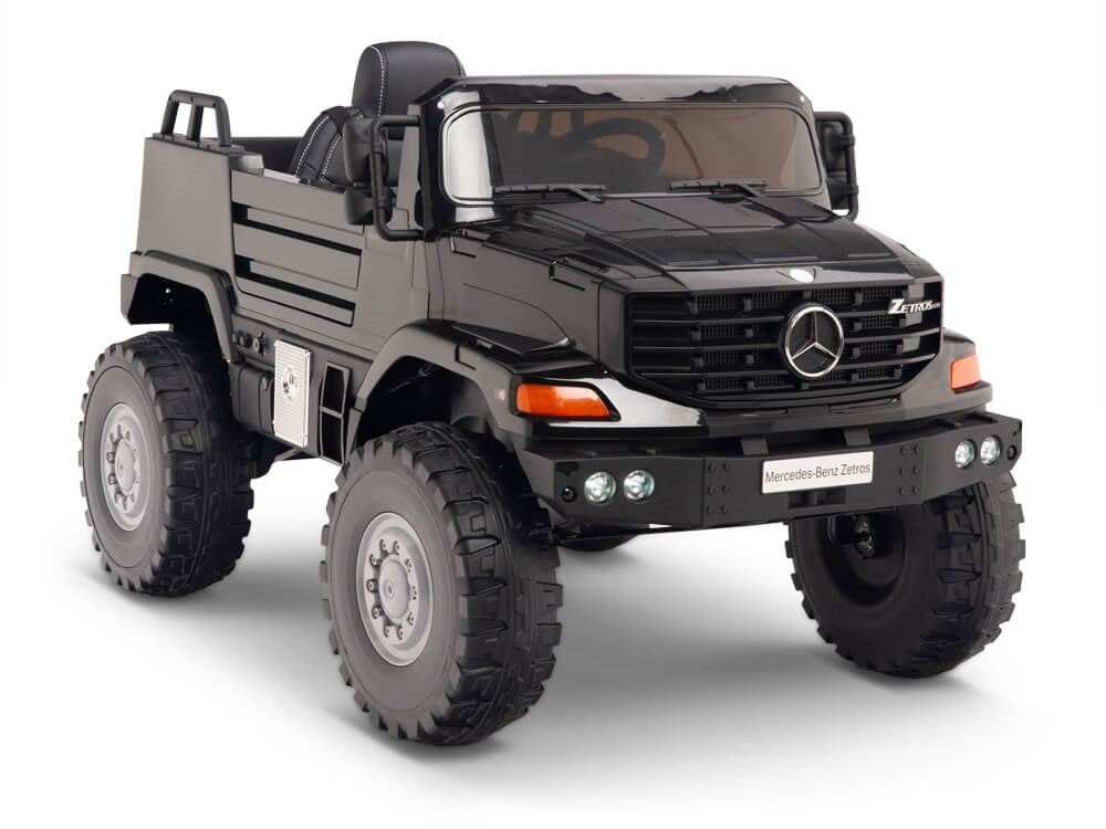 12V Mercedes-Benz Zetros Kids Electric Ride On Truck with Remote Control - Black