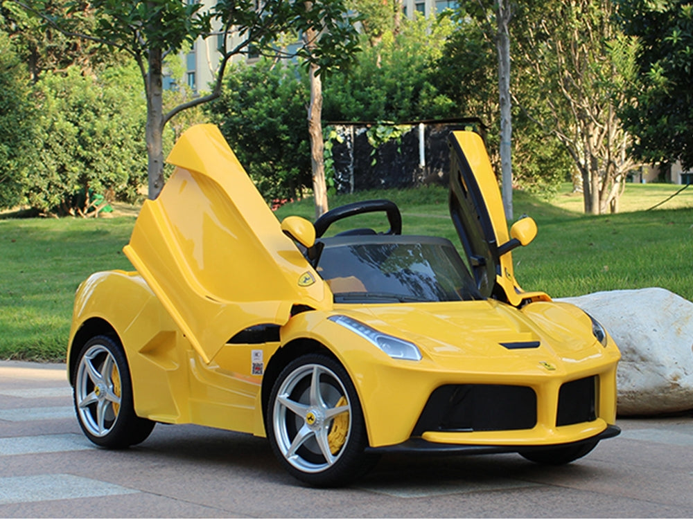 Ferrari 12V LaFerrari Kids Electric Ride On Car with MP3 and Remote Control - Yellow