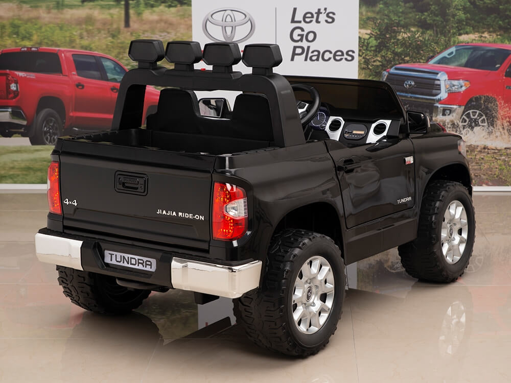 12V Kids Battery Powered Remote Control SPECIAL EDITION Toyota Tundra Ride On Truck - Black