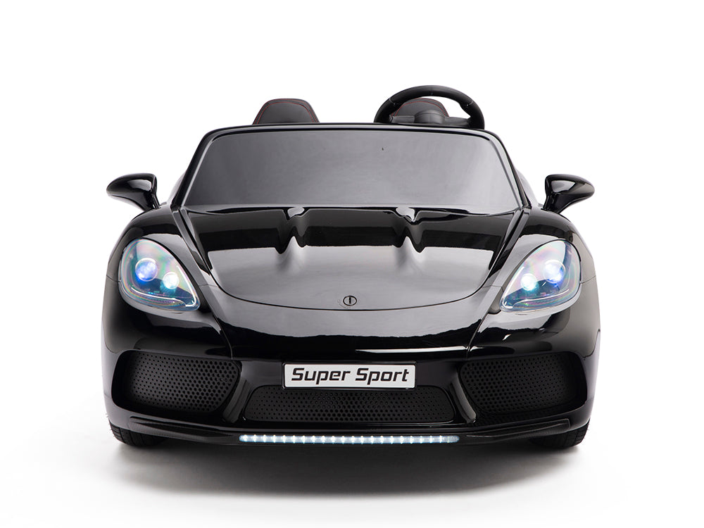 24V Super Sport GT Kids Ride On Car - Black