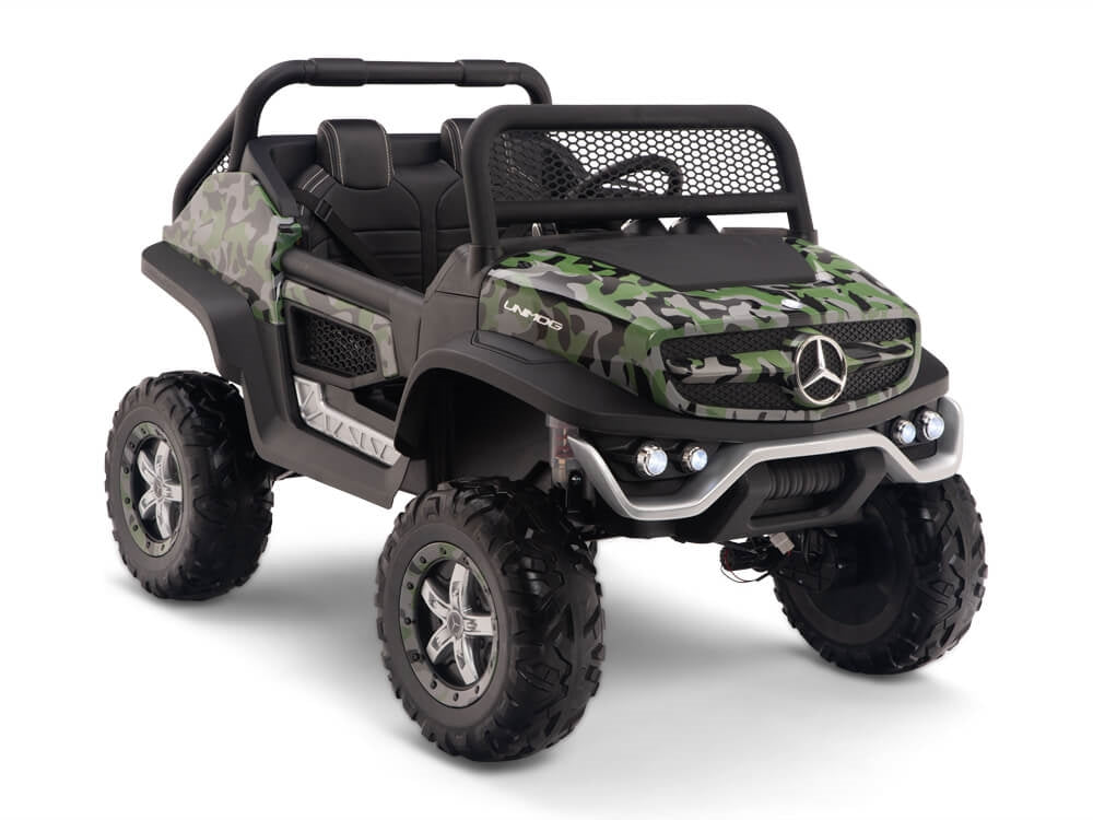 24V Mercedes Benz UNIMOG Kids Ride On UTV with Remote - Camo