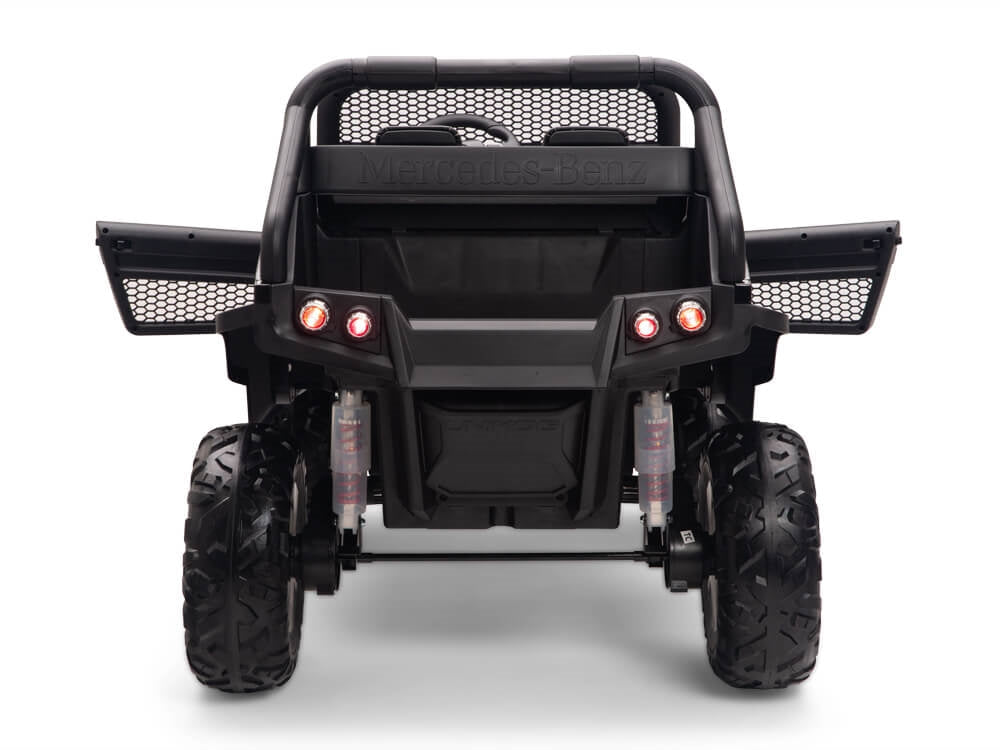 24V Mercedes Benz UNIMOG Kids Ride On UTV with Remote - Black