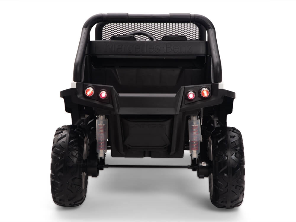 24V Mercedes Benz UNIMOG Kids Ride On UTV with Remote - White