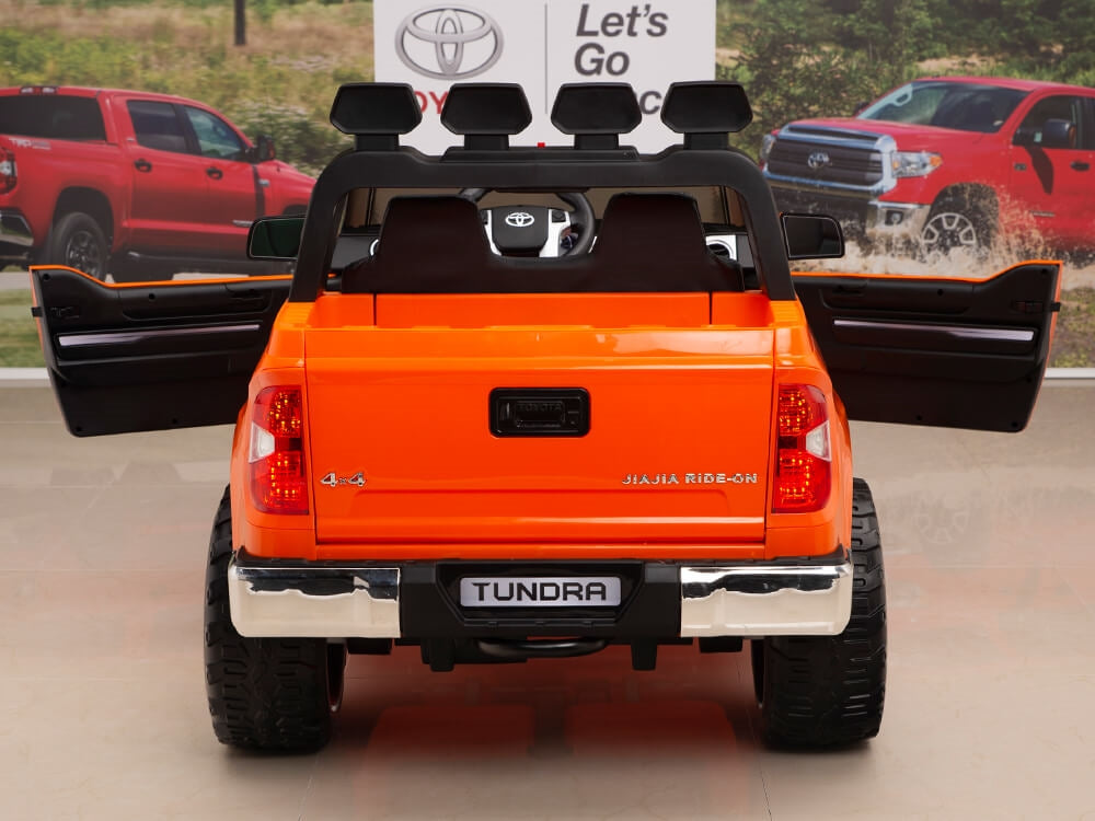 12V Kids Battery Powered Remote Control SPECIAL EDITION Toyota Tundra Ride On Truck - Orange