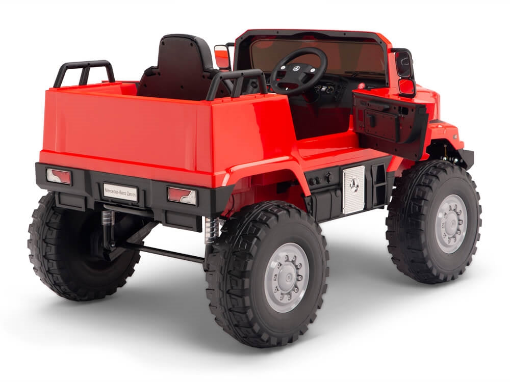 12V Mercedes-Benz Zetros Kids Electric Ride On Truck with Remote Control - Red