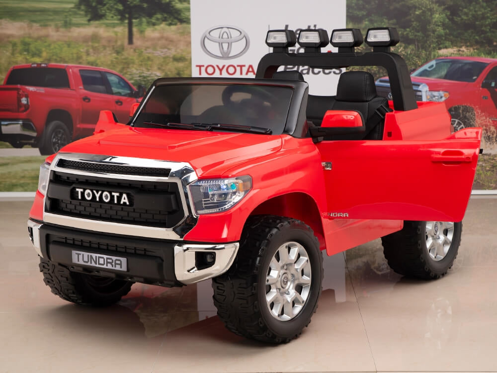 12V Kids Battery Powered Remote Control SPECIAL EDITION Toyota Tundra Ride On Truck - Red