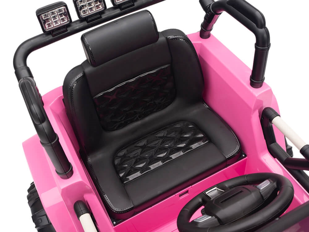 Kids 12V Battery Operated Ride On Truck with Big Wheels RC / Remote Control - Pink