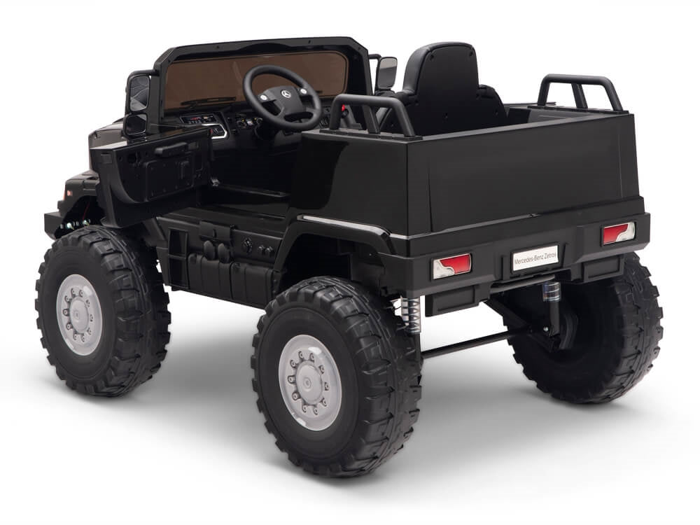 12V Mercedes-Benz Zetros Kids Electric Ride On Truck with Remote Control - Black