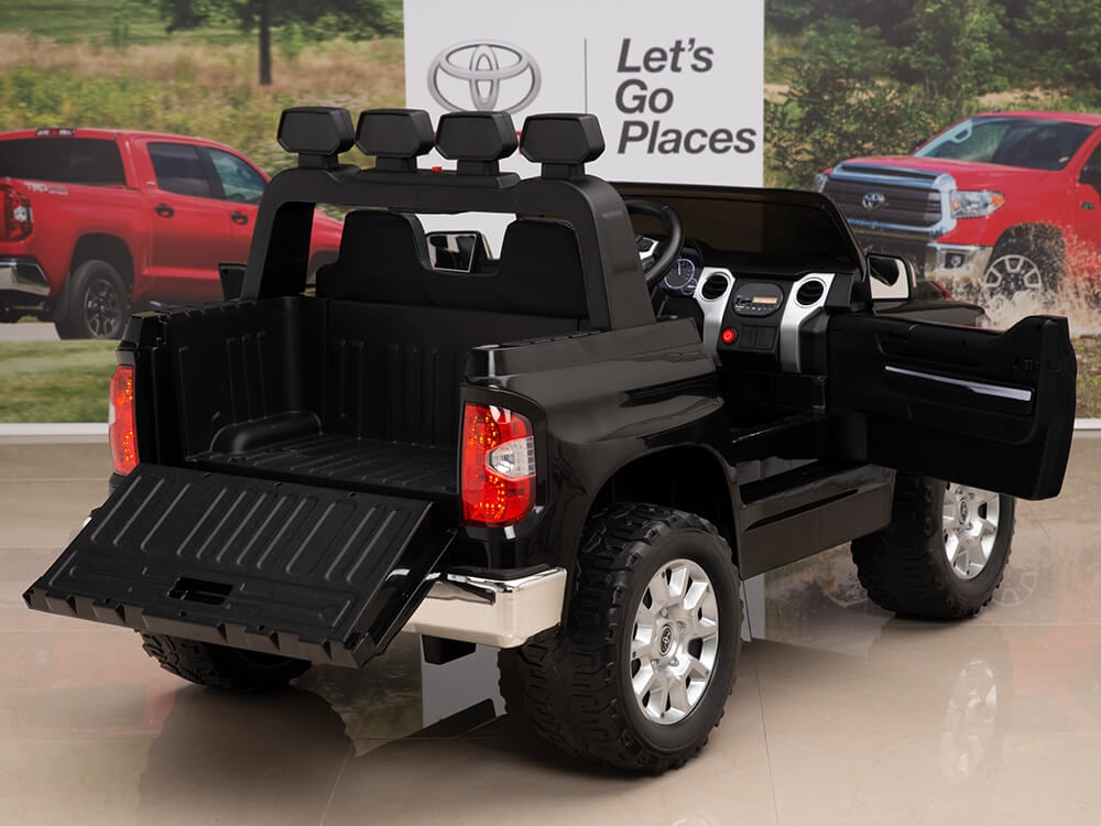 12V Kids Battery Powered Remote Control SPECIAL EDITION Toyota Tundra Ride On Truck - Black
