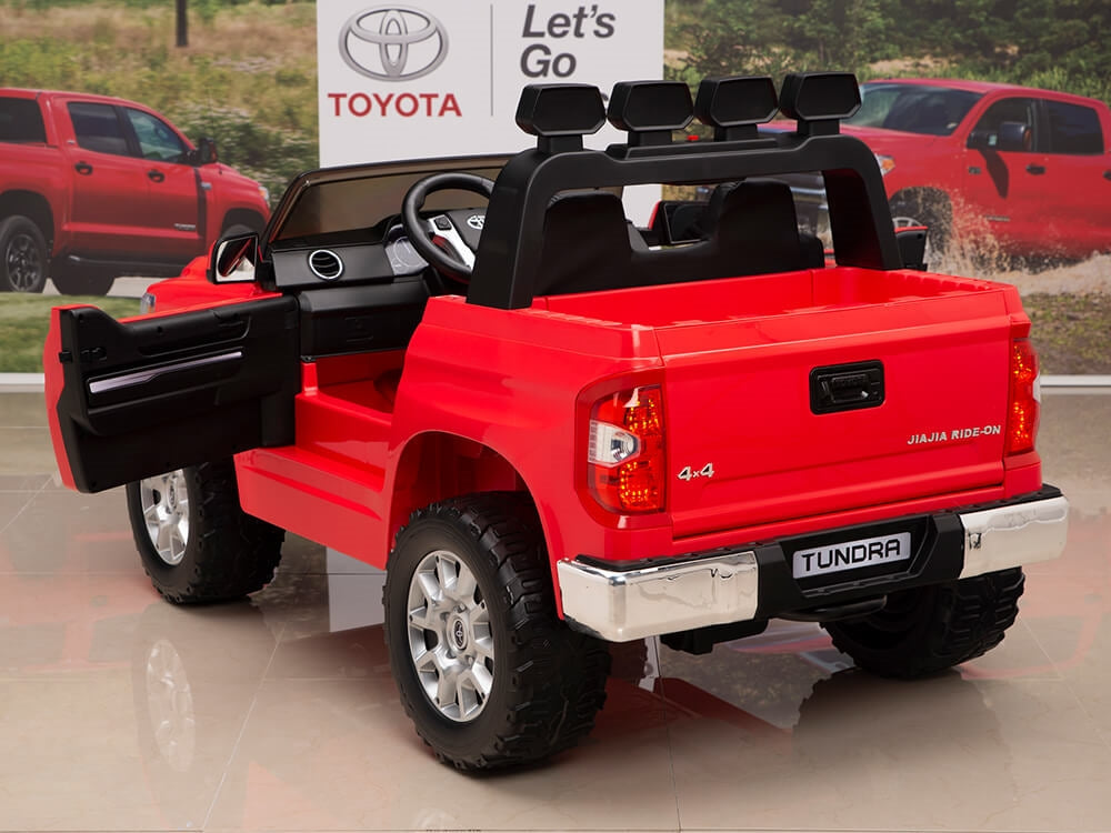 12V Kids Battery Powered Remote Control SPECIAL EDITION Toyota Tundra Ride On Truck - Red