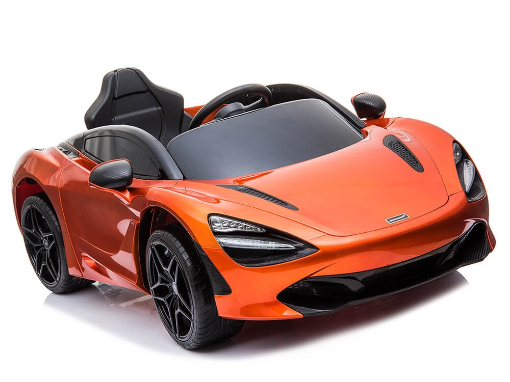 McLaren 720S 12V Kids Electric Ride On Car w/ Remote Control - Painted Orange