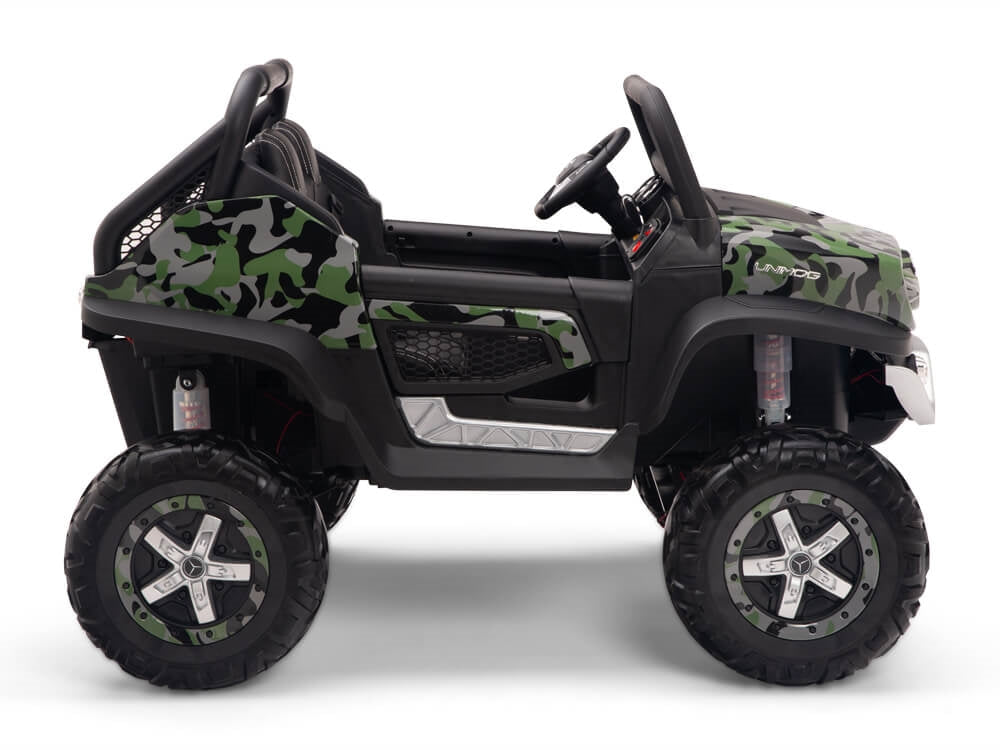 24V Mercedes Benz UNIMOG Kids Ride On UTV with Remote - Camo