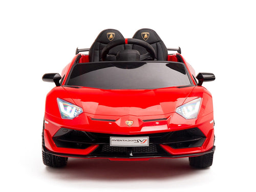 12V Lamborghini Aventador SVJ Kids Ride On Sports Car with Remote - Red