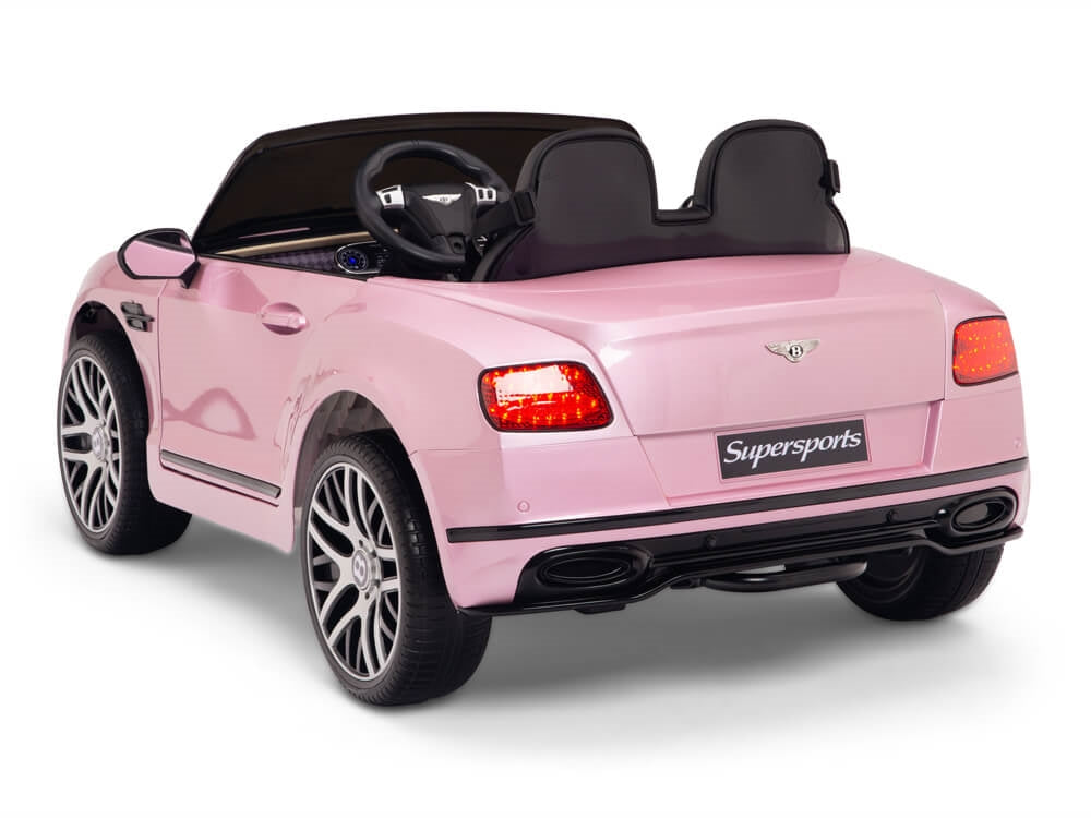 12V Bentley Continental Supersports Kids Battery Operated Ride On Car with Remote - Pink