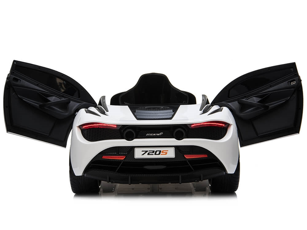 McLaren 720S 12V Kids Electric Ride On Car w/ Remote Control - Painted White