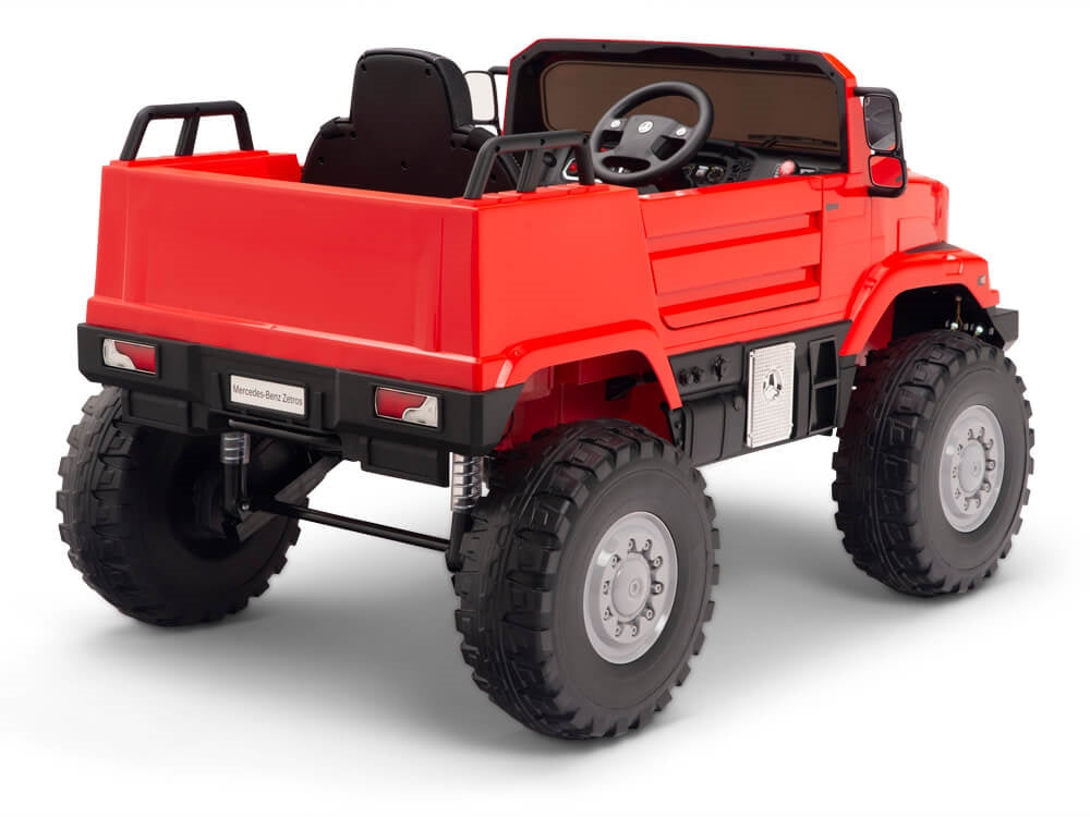 12V Mercedes-Benz Zetros Kids Electric Ride On Truck with Remote Control - Red
