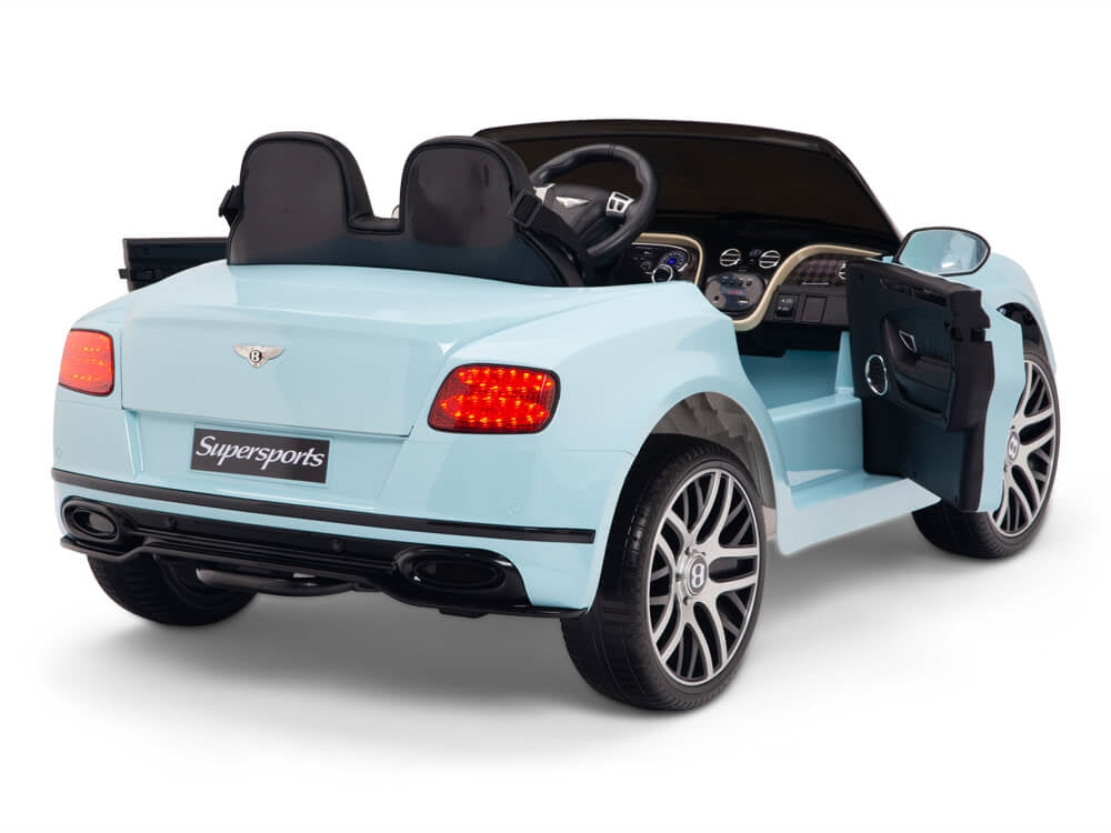 12V Bentley Continental Supersports Kids Electric Ride On Car with Remote - Blue