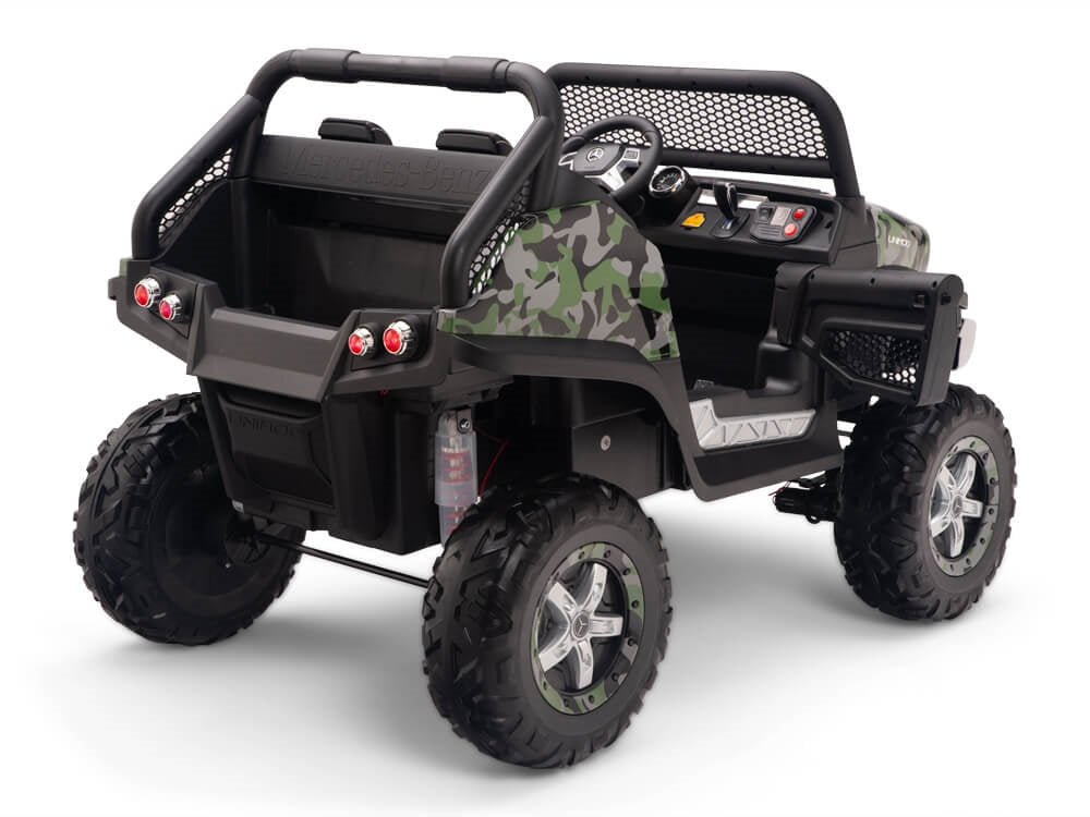 24V Mercedes Benz UNIMOG Kids Ride On UTV with Remote - Camo