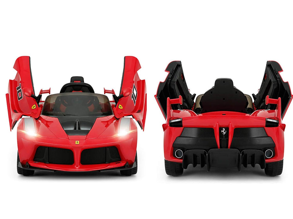 Ferrari 12V LaFerrari FXX K Electric Ride On Car for Kids with 2.4 GHz Remote Control, 2 Motors - Red