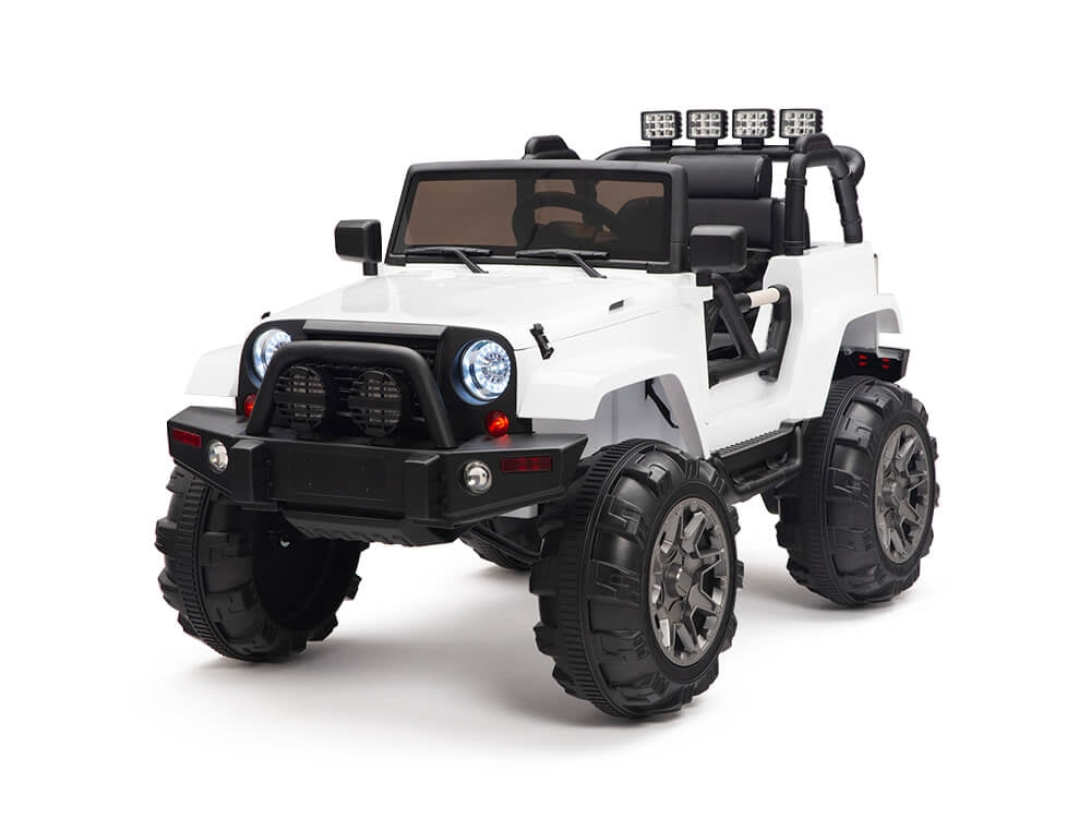 Kids 12V Electric Ride On Truck with RC / Remote Control - White