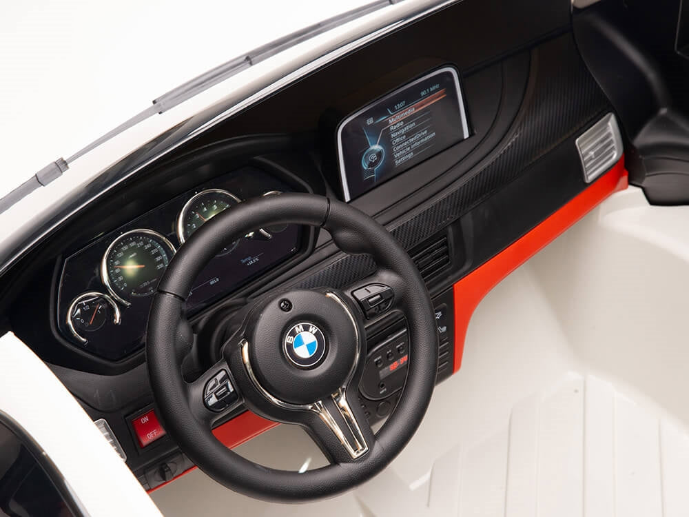 Two Seat BMW X6M Kids 12V Ride On Car with Remote - White