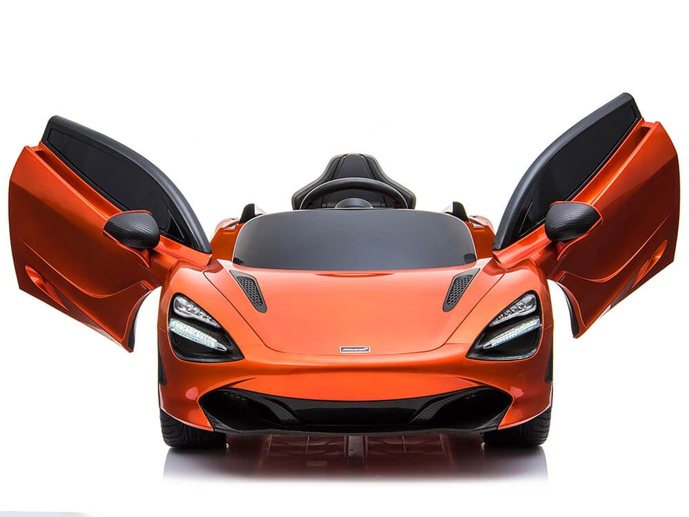 McLaren 720S 12V Kids Electric Ride On Car w/ Remote Control - Painted Orange