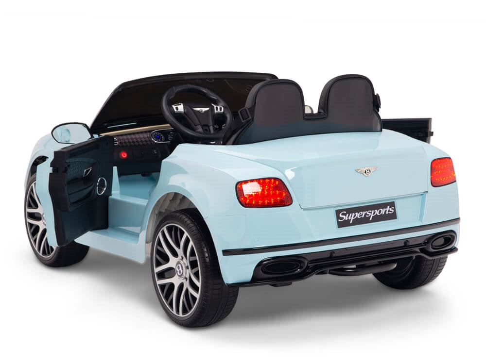12V Bentley Continental Supersports Kids Electric Ride On Car with Remote - Blue