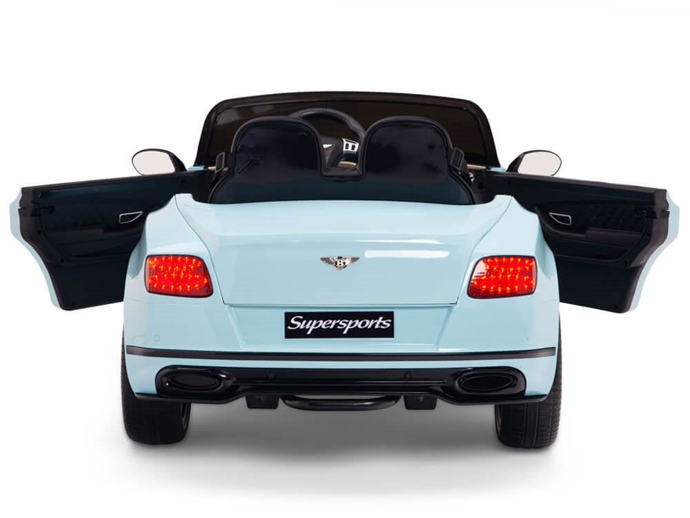12V Bentley Continental Supersports Kids Electric Ride On Car with Remote - Blue