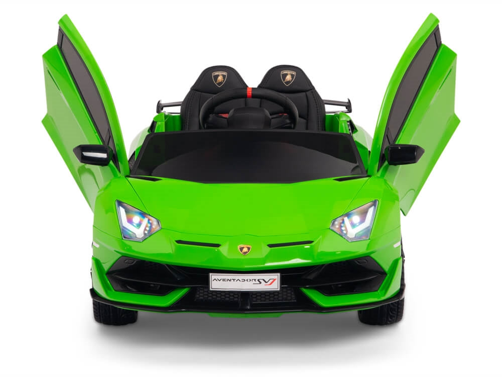 12V Lamborghini Aventador SVJ Kids Ride On Sports Car with Remote - Green