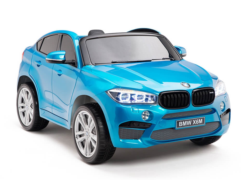 Two Seat BMW X6M Kids 12V Ride On Car with Remote - Blue