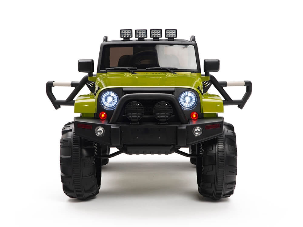 12V MP3 Kids Ride on Truck R/C Remote Control, Lights Radio and Tunes - Green